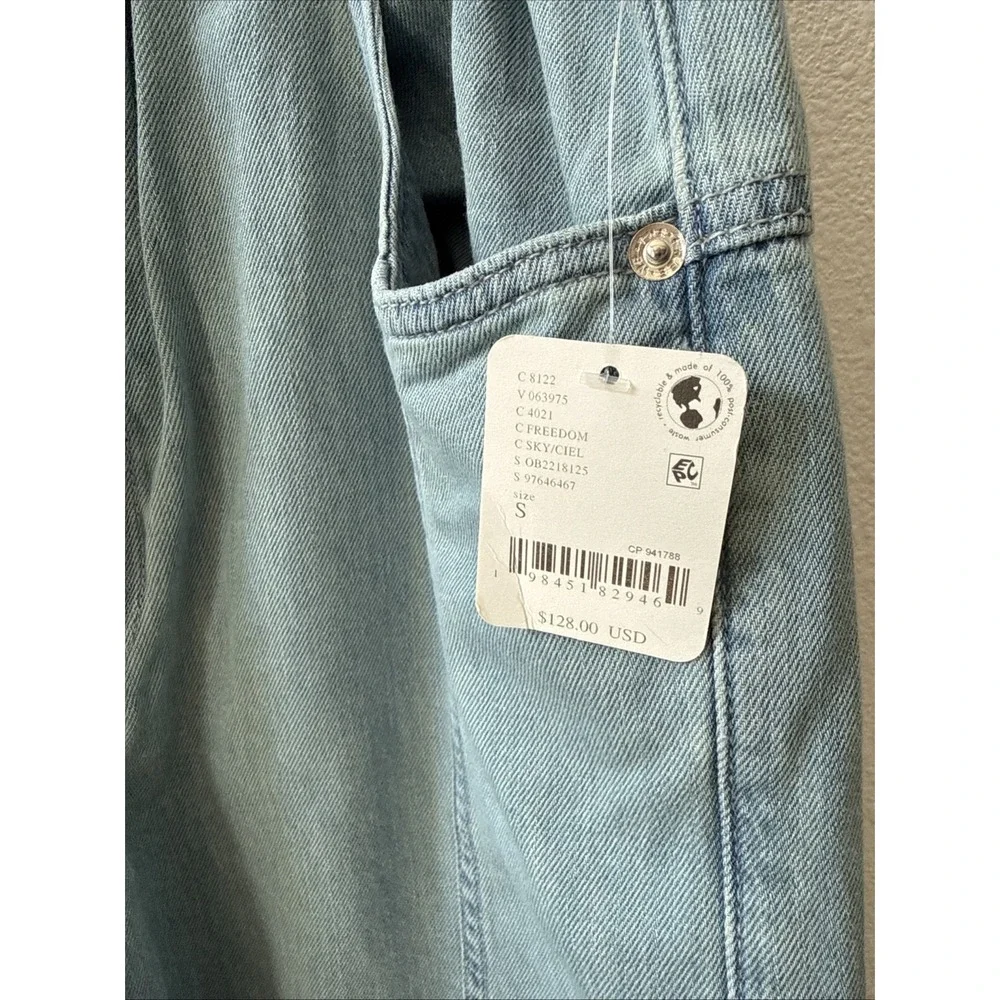 Free People Veritas Wide Leg Jeans Size Small Drawstring‎ Oversized $128